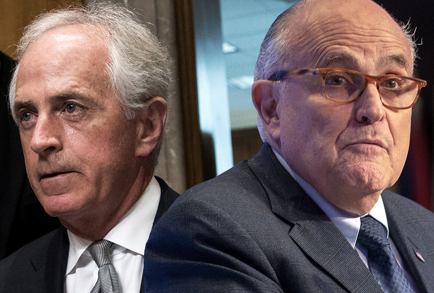 Bob Corker; Rudy Giuliani (Getty Images/Photo montage by Salon)