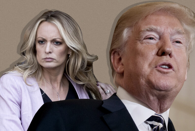 Stormy Daniels; Donald Trump (AP/Evan Vucci/Getty/Drew Angerer/Salon)
