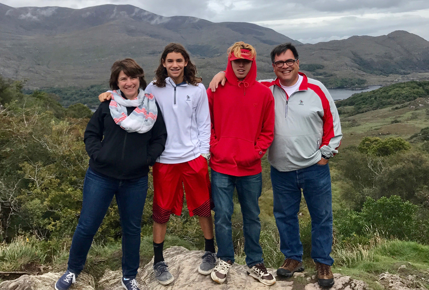 Gayle Goldin with her family
