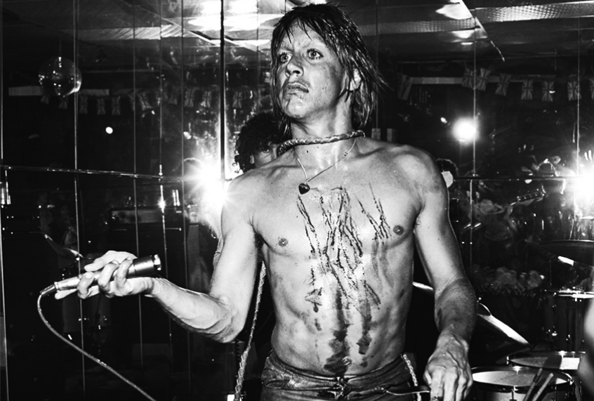 Iggy Pop at the Whisky a Go Go, West Hollywood, CA, July 1974. (James Fortune/Smithsonian Books)