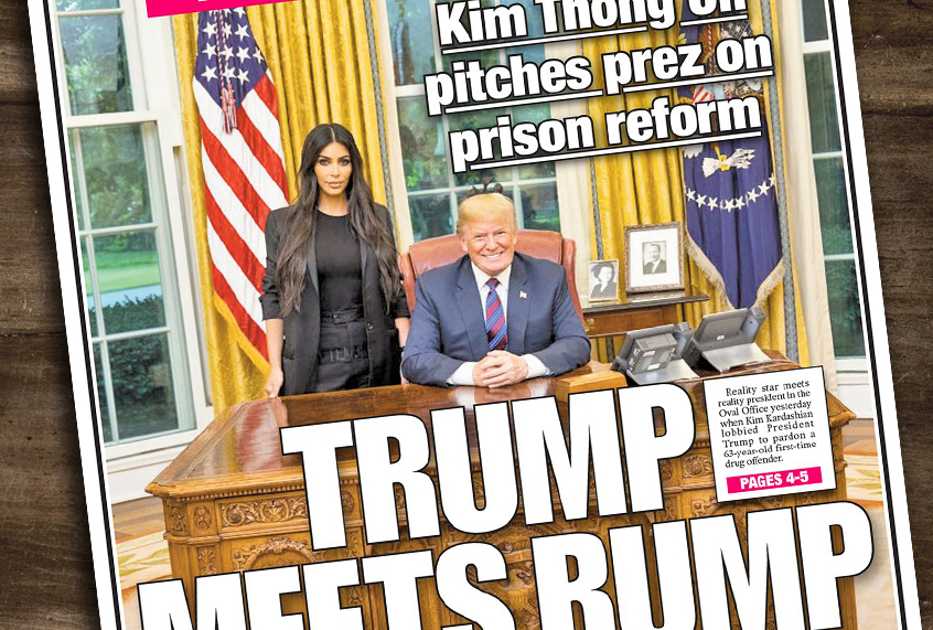 New York Post's cover on May 31, 2018. (New York Post/Getty)