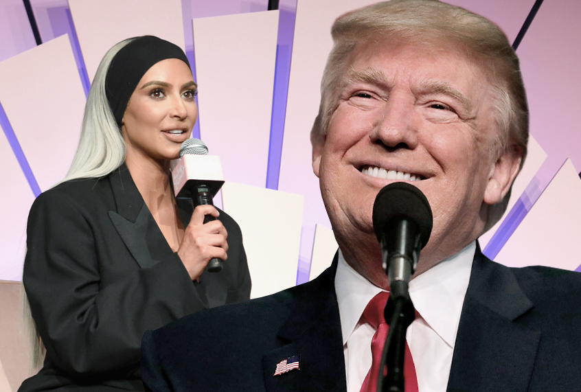 Kim Kardashian; Donald Trump (Getty/Photo montage by Salon)
