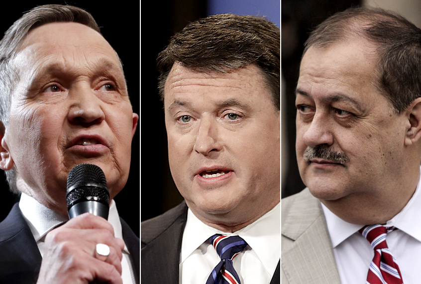 Dennis Kucinich; Todd Rokita; Don Blankenship (AP/John Minchillo/Darron Cummings/Tyler Evert)