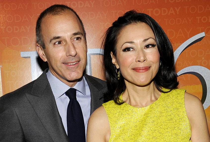 Matt Lauer; Ann Curry (AP/Evan Agostini)