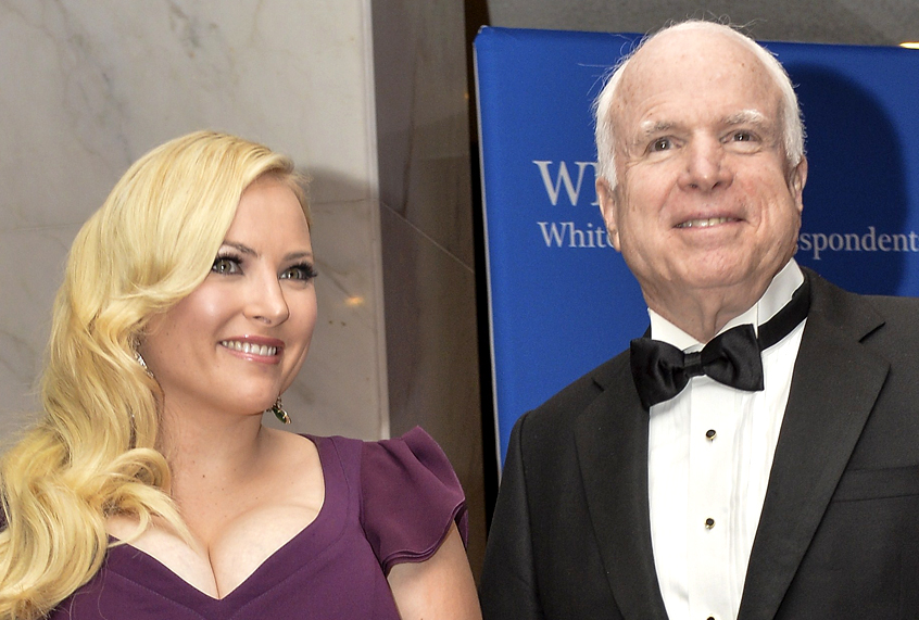 John McCain and Meghan McCain (Getty/Nicholas Kamm)