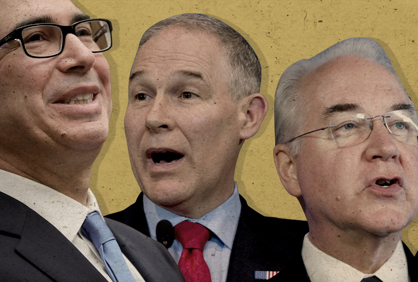 Steven Mnuchin; Scott Pruitt; Tom Price (AP/Getty/Salon)
