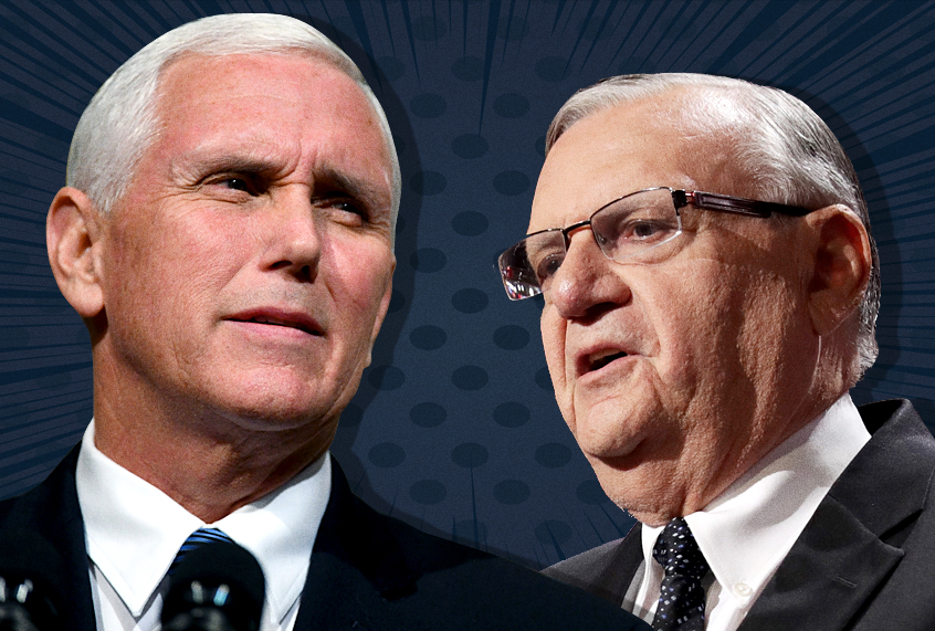 Mike Pence; Joe Arpaio (Getty/Photo Montage by Salon)