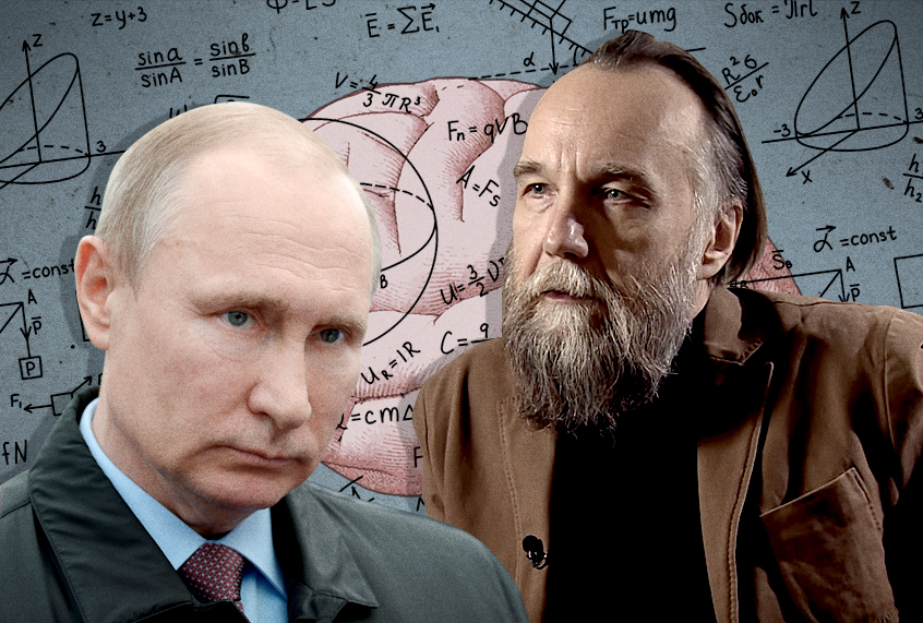 Vladimir Putin; Aleksandr Dugin (AP/Getty/YouTube/Photo Montage by Salon)
