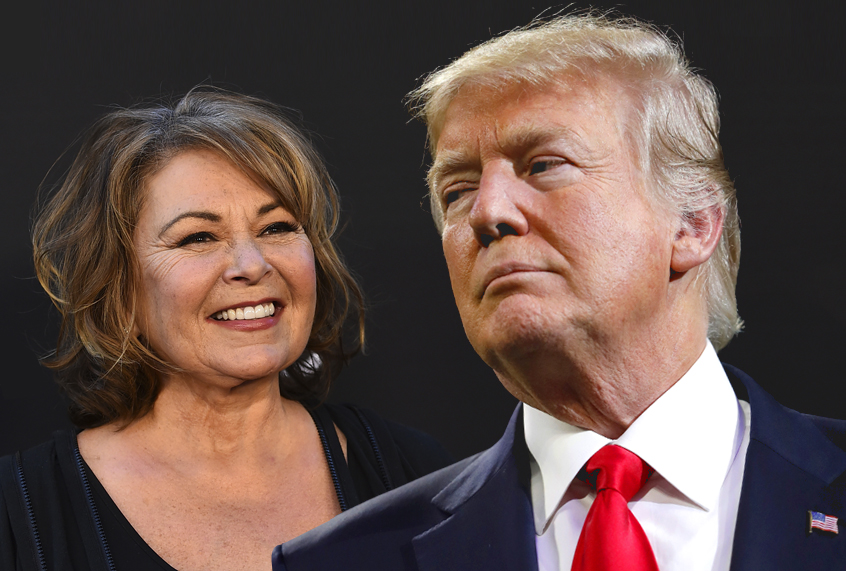 Roseanne Barr; Donald Trump (AP/Getty/Photo montage by Salon)