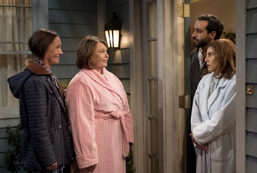 Laurie Metcalf, Roseanne Barr, Alain Washnevsky, and Anne Bedian on "Roseanne"SARA GILBERT, ROSEANNE BARR, ALAIN WASHNEVSKY, ANNE BEDIAN (ABC/Adam Rose)
