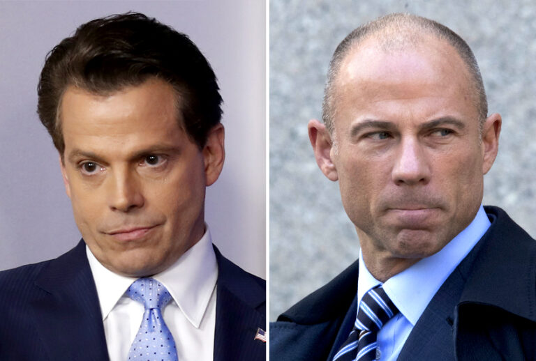Anthony Scaramucci; Michael Avenatti (AP/Alex Brandon/Mary Altaffer)