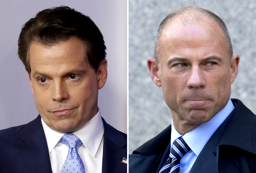 Anthony Scaramucci; Michael Avenatti (AP/Alex Brandon/Mary Altaffer)