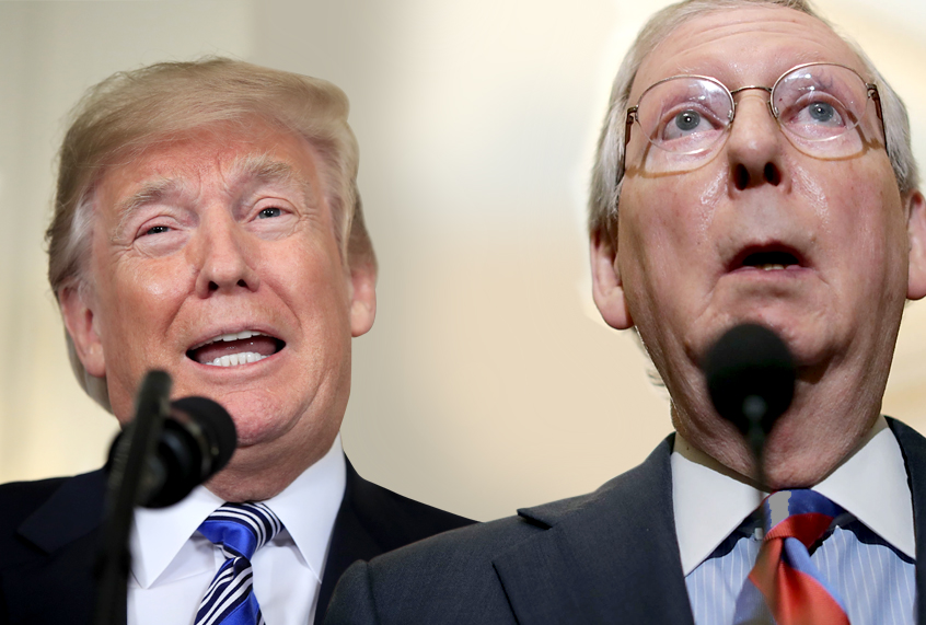 Donald Trump; Mitch McConnell (AP/Manuel Balce Ceneta/Getty/Chip Somodevilla)