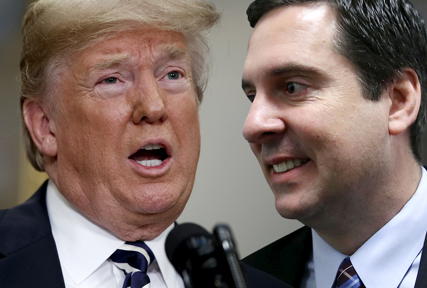 Donald Trump; Devin Nunes (AP/Evan Vucci/Getty/Mark Wilson/Salon)