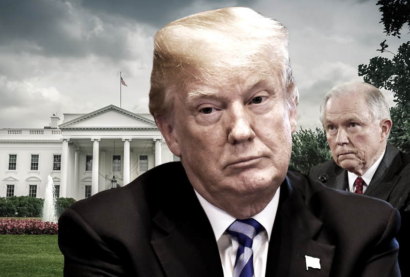 Donald Trump; Jeff Sessions (AP/Getty/Shutterstock/Salon)