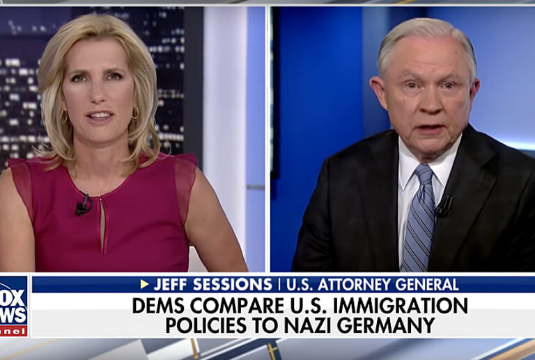 Laura Ingraham and Jeff Sessions (YouTube/Fox News)
