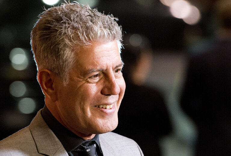 Anthony Bourdain attends "On The Chopping Block: A Roast of Anthony Bourdain" in New York. Bourdain's "Parts Unknown" series, a culinary travelogue, swiftly became CNN's top-rated series since debuting last April, a bright spot at a place that was in a severe dry spell before the missing Malaysian plane kicked up ratings. A new eight-episode season begins Sunday, April 13, 2014, at 9 p.m. EDT. (Photo by Charles Sykes/Invision/AP Images, File) (AP/Charles Sykes)