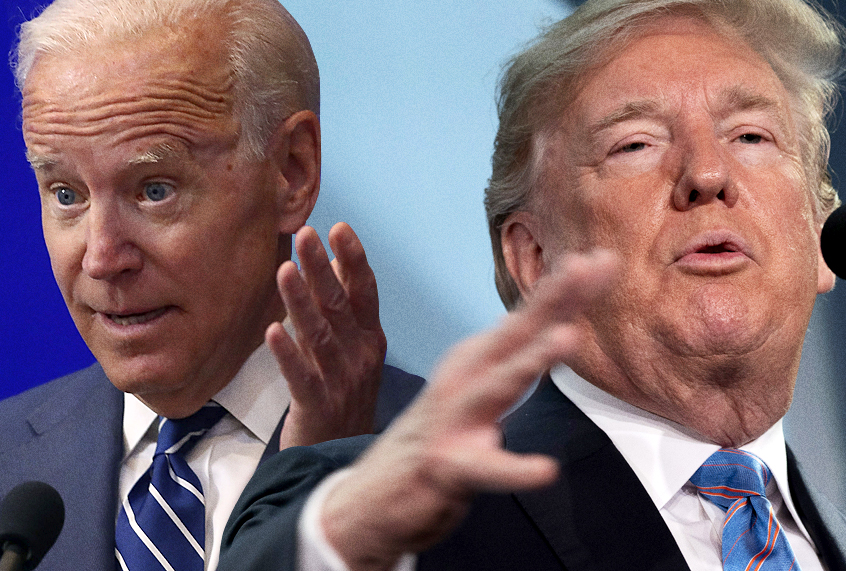 Joe Biden; Donald Trump (Getty/Photo Montage by Salon)