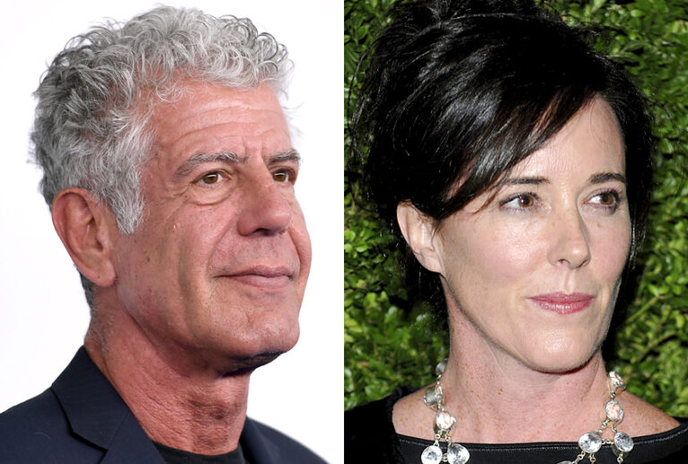 Anthony Bourdain; Kate Spade (Getty/Angela Weiss/AP/Evan Agostini)