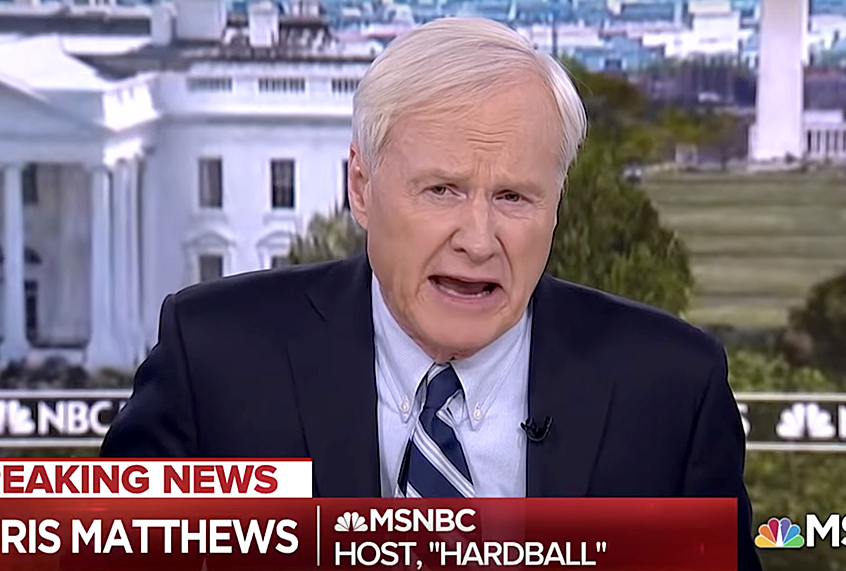 Chris Matthews yelling at Steve Kornacki (YouTube)