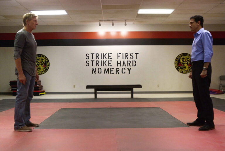 Ralph Macchio and William Zabka in "Cobra Kai" (YouTube)