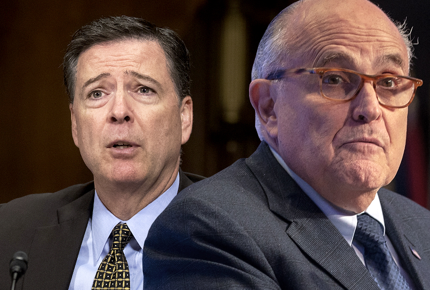 James Comey; Rudy Giuliani (AP/Getty/Photo montage by Salon)