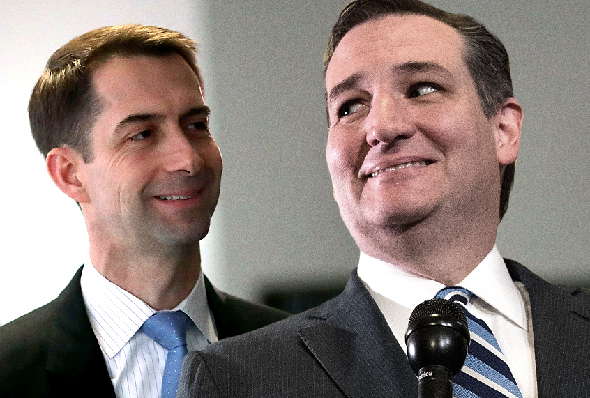 Tom Cotton; Ted Cruz (Getty Images/Photo montage by Salon)