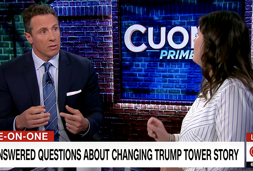 Chris Cuomo interviews Sarah Huckabee Sanders on "Cuomo Prime Time" (YouTube/CNN)