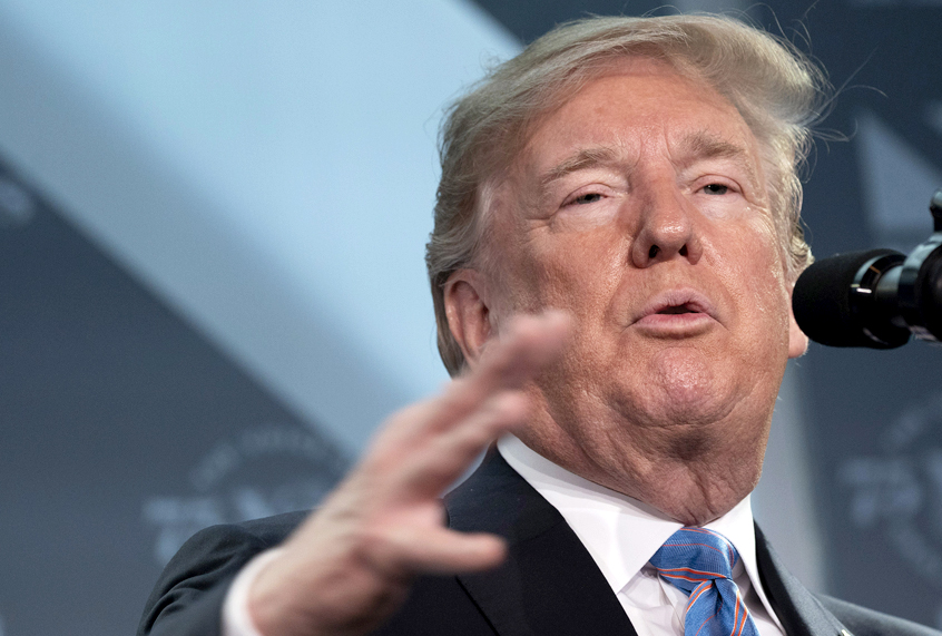 Donald Trump addresses the National Federation of Independent Businesses 75th Anniversary Celebration (Getty/Chris Kleponis)