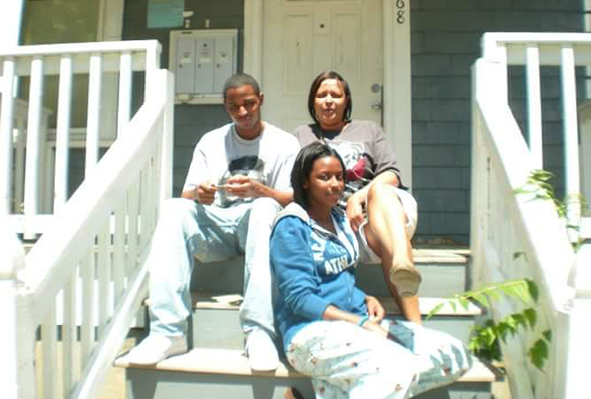 Allex, Princess and their mother, Moni A. Bryant, taken July 11, 2009. (Courtesy of the author)