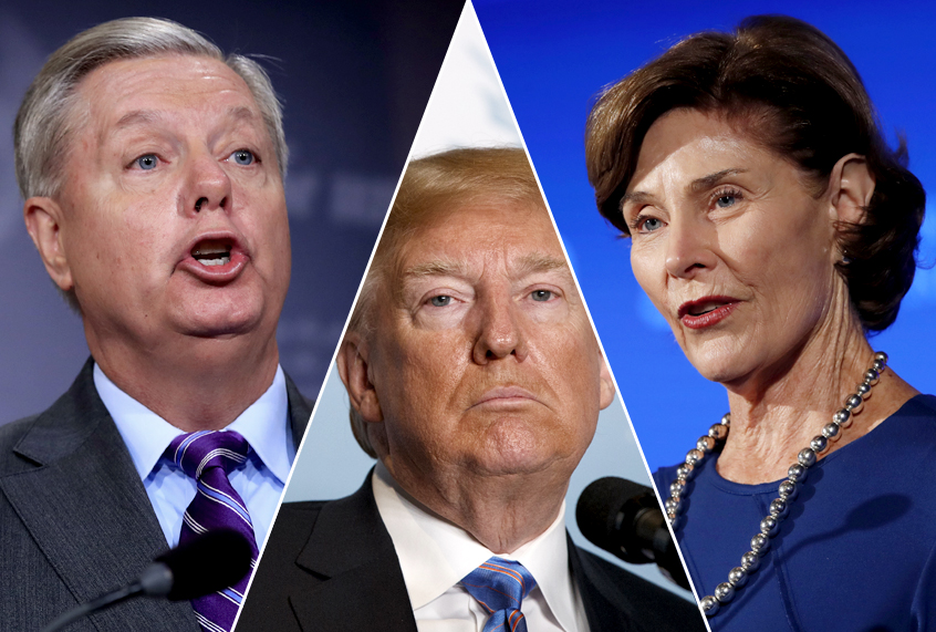 Lindsey Graham; Donald Trump; Laura Bush (AP/Salon)