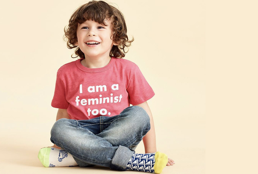 J. Crew boys' prinkshop for crewcuts "feminist" T-shirt (Instagram/jcrew)