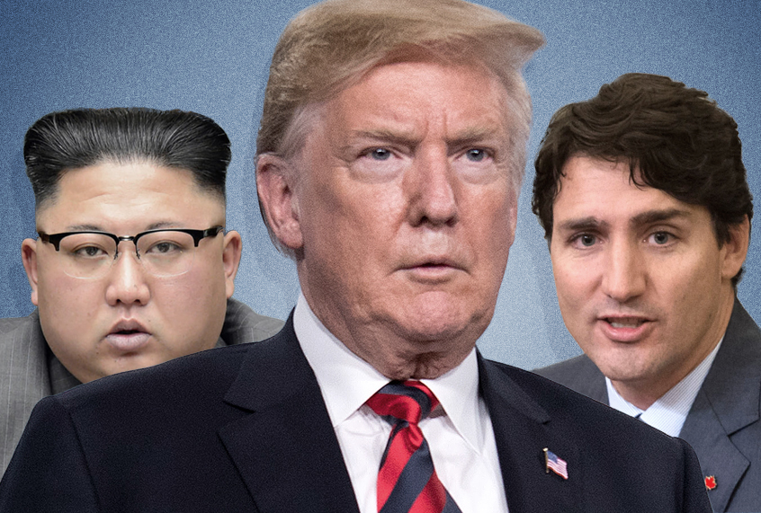 Kim Jong-Un; Donald Trump; Justin Trudeau (Getty Images/Photo montage by Salon)
