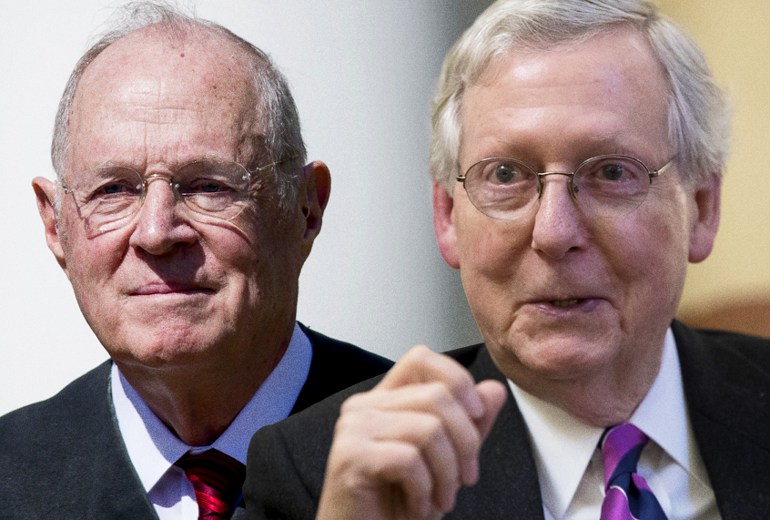Anthony Kennedy; Mitch McConnell (AP/Getty/Salon)