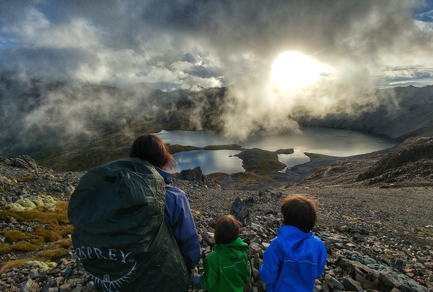 The author's family in Nelson Lakes National Park, New Zealand. (Raj Gill)