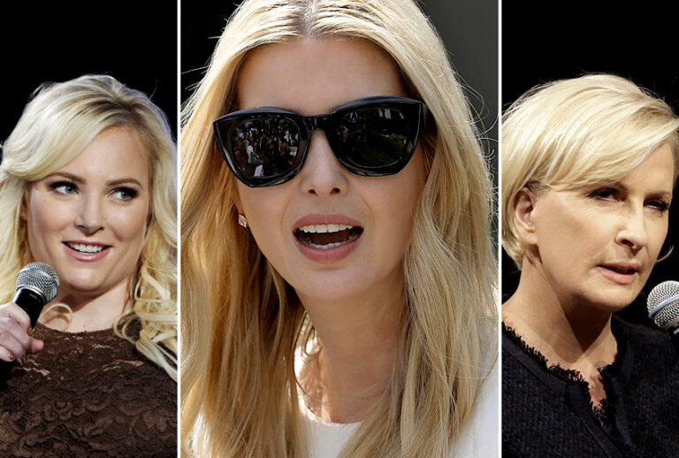 Meghan McCain; Ivanka Trump; Mika Brzezinski (AP/Chris Pizzello/Steven Senne/Getty/Win McNamee)