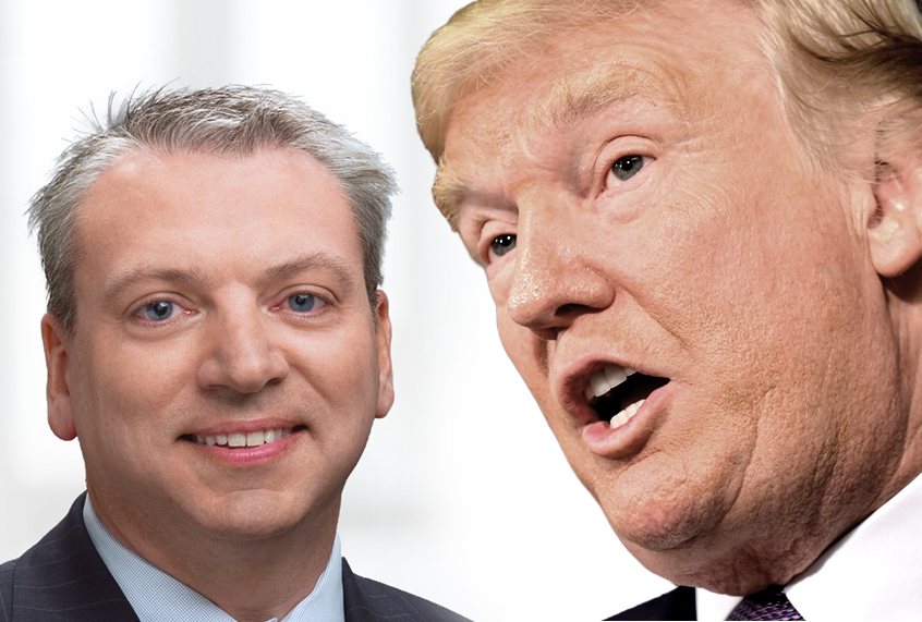 David Porter; Donald Trump (bipc.com/Getty/Photo montage by Salon)