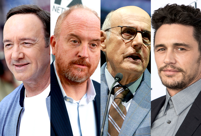 Kevin Spacey; Louis C.K.; Jeffrey Tambor; James Franco (Getty/AP)