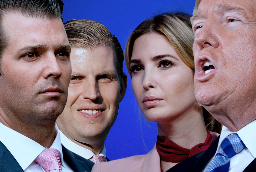Donald Trump Jr.; Eric Trump; Ivanka Trump; Donald Trump (AP/Getty/Salon)