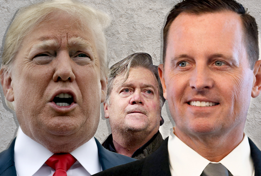 Donald Trump: Steve Bannon; Richard Grenell (AP/Getty/Salon)