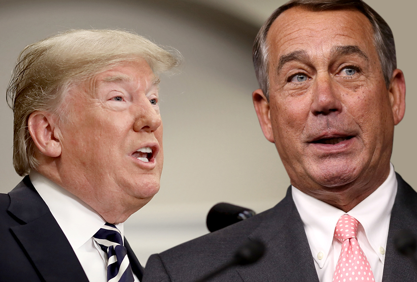 Donald Trump; John Boehner (Getty/Win McNamee/Chip Somodevilla)