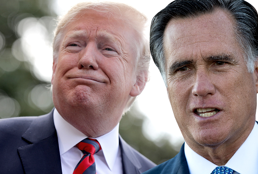 Donald Trump; Mitt Romney (Getty/Chip Somodevilla/Drew Angerer)