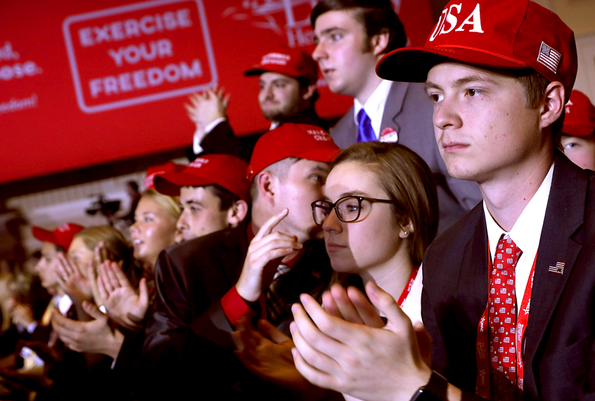 Young Trump supporters (Getty/Chip Somodevilla)
