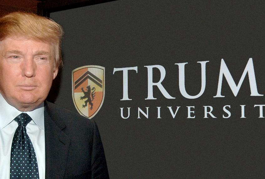 Donald Trump announcing his plans for Trump University, May 23, 2005. (AP/Dennis Van Tine)