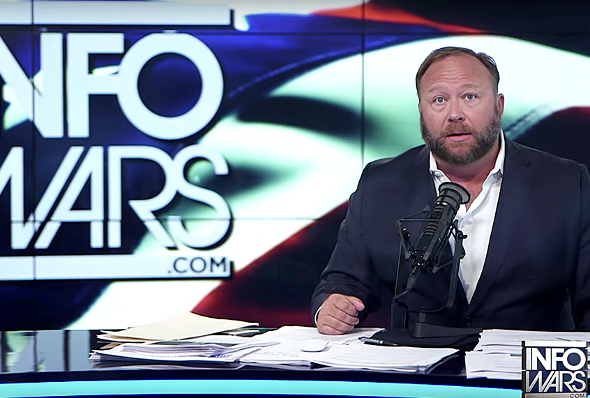 Alex Jones on his YouTube Channel (YouTube/The Alex Jones Channel)