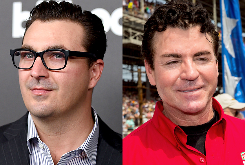 John Amato; John Schnatter (AP/Jordan Strauss/Getty/Michael Hickey)