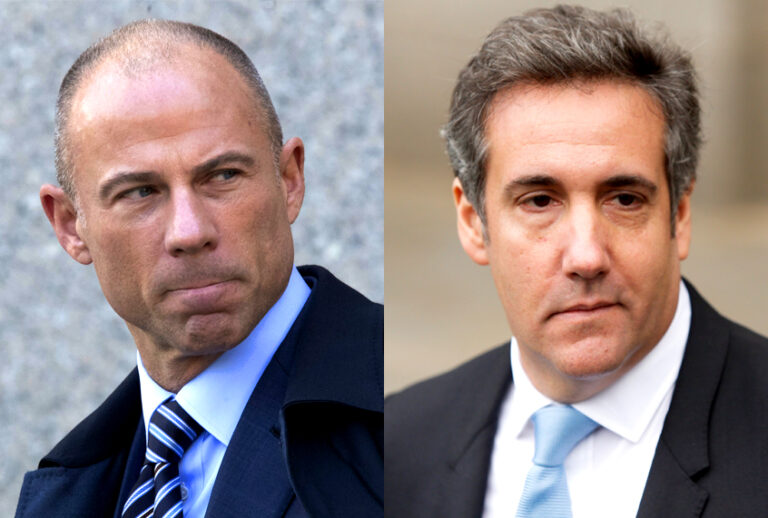 Michael Avenatti; Michael Cohen (AP/Mary Altaffer/Getty/Eduardo Munoz Alvarez)