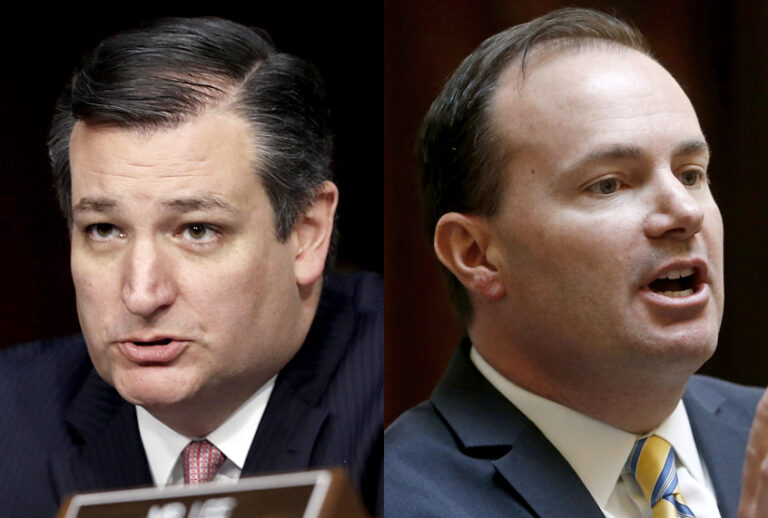 Ted Cruz; Mike Lee (AP/Pablo Martinez Monsivais/Rick Bowmer)