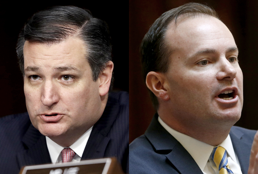Ted Cruz; Mike Lee (AP/Pablo Martinez Monsivais/Rick Bowmer)