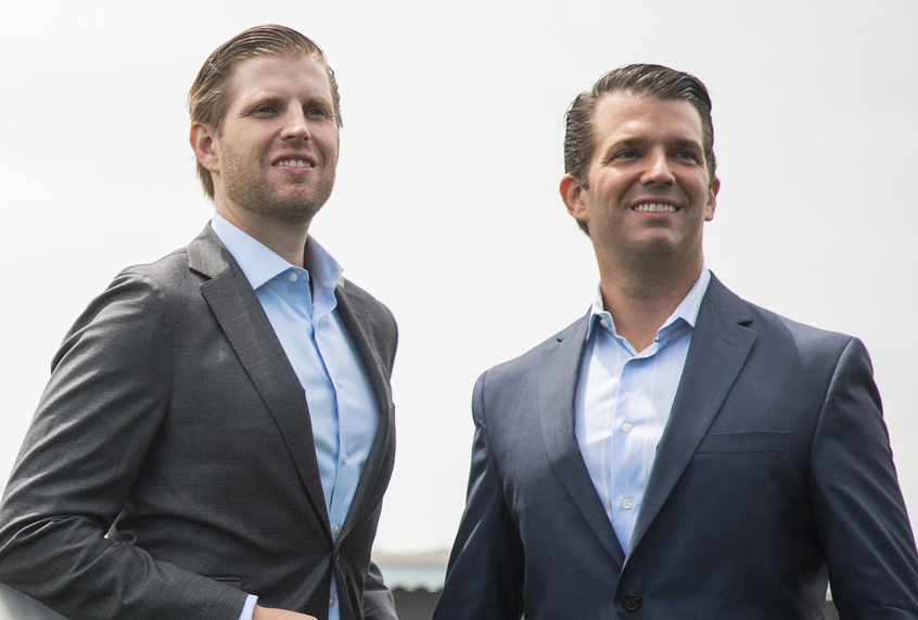Eric Trump and Donald Trump Jr. (Getty/Drew Angerer)